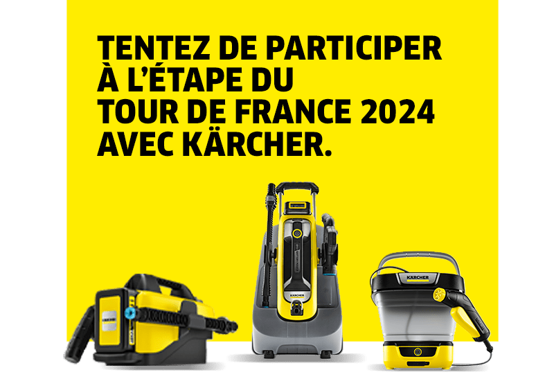 Tentez de participer à l'Étape du Tour de France 2024 avec Kärcher