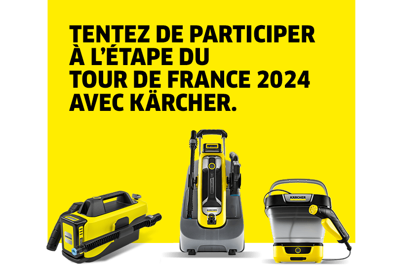 Tentez de participer à l'Étape du Tour de France 2024 avec Kärcher